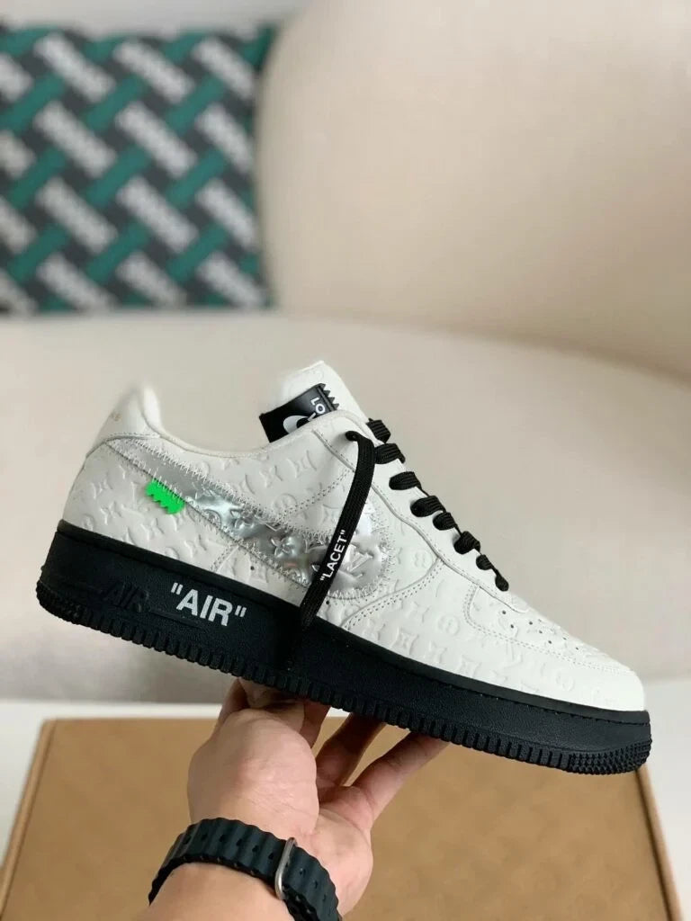 LV x NK AF1 Low ‘White Black Silver’