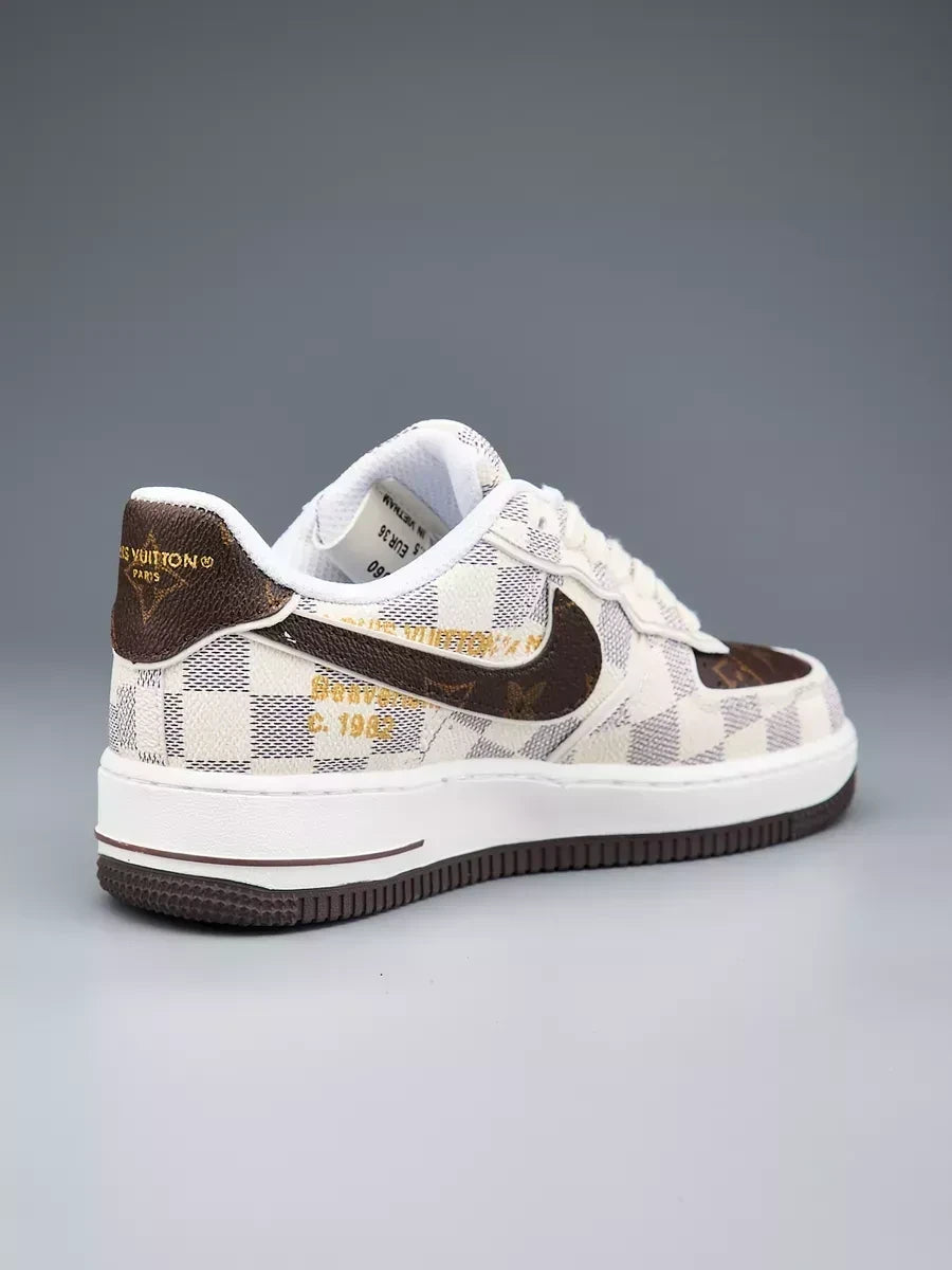 LV x Off-White x NK AF1 Damier Heat Check (Custom)
