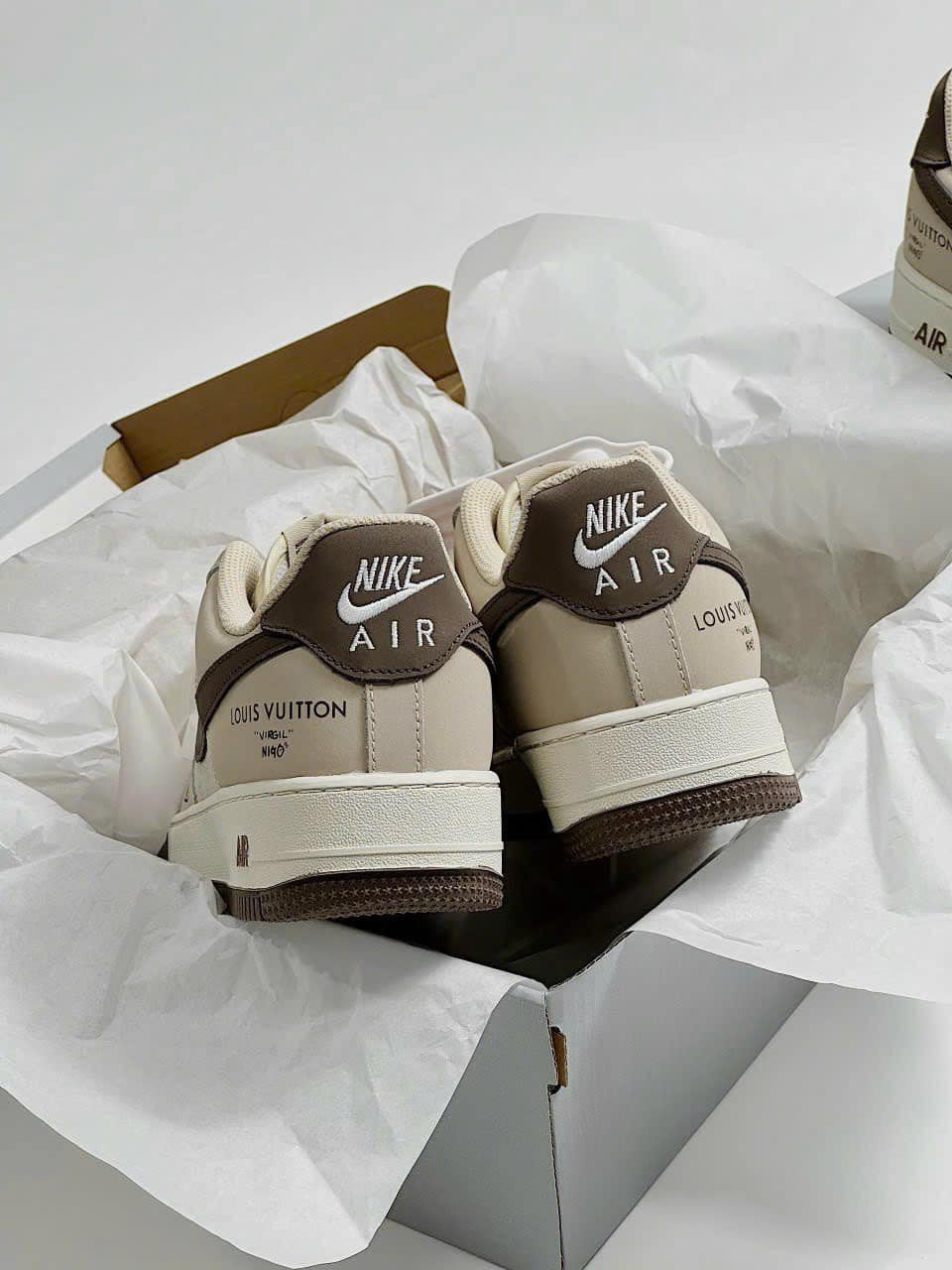 LV x NK AF1 Cream Mocha Edition (Custom)