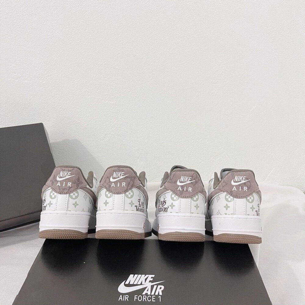 LV x NK AF1 White Mocha Monogram (Custom)