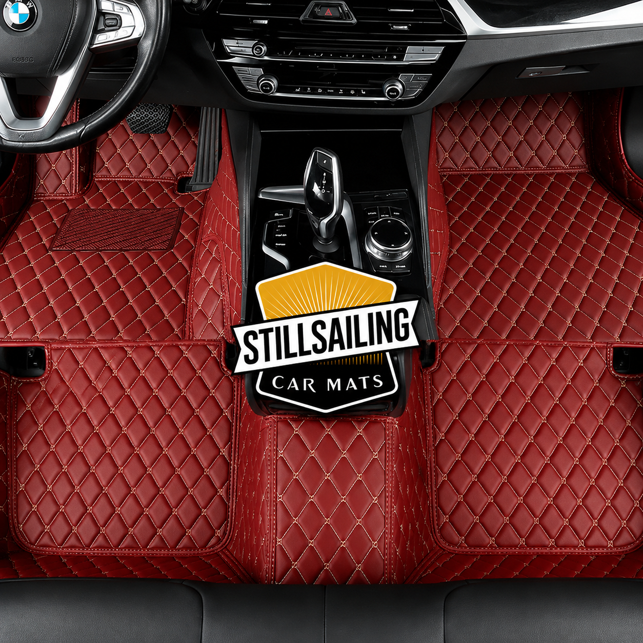 Wine Red Car Mats