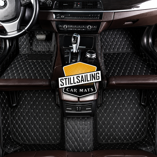 Black & White Car Mats