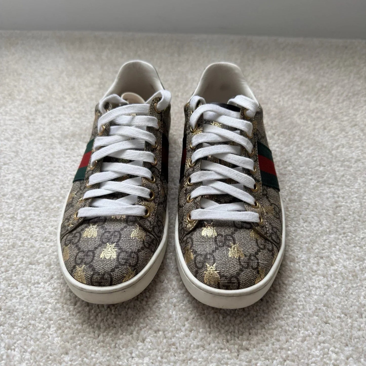Gucci Ace GG Supreme Sneaker with Gold bees